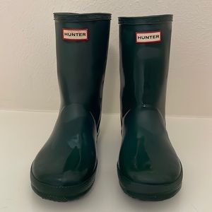 Hunter boots, green, size 2